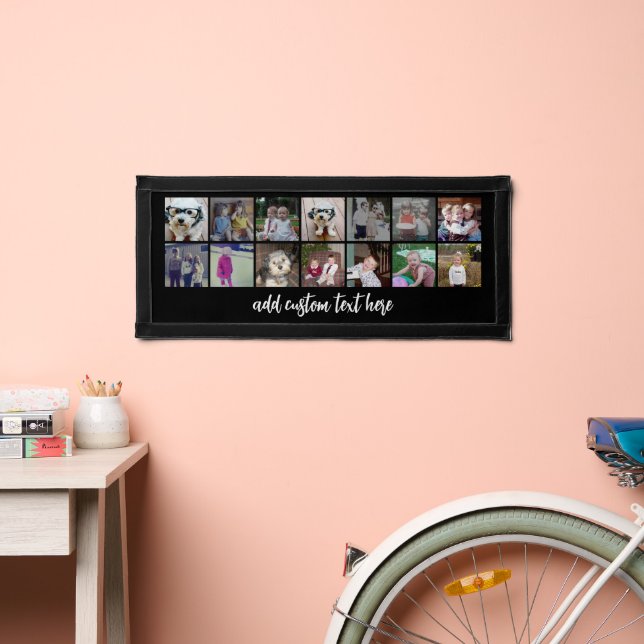 14 photo collage with white script text - black pennant (Insitu 2)