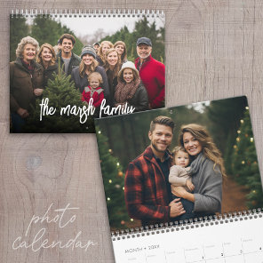 14 Photo Full Coverage Pics Minimal Design Family Calendar