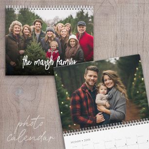 14 Photo Full Coverage Pics Minimal Design Family Calendar