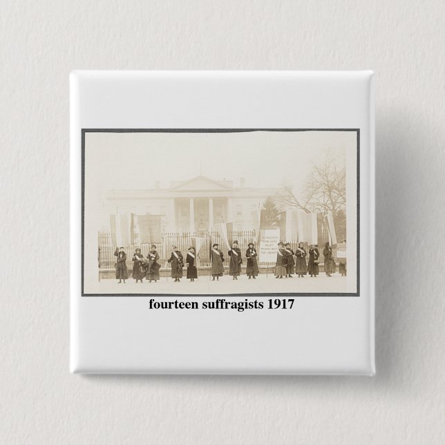 14 Suffragists, 1917 Button (Front)