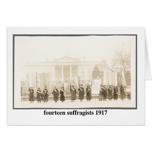 14 Suffragists, 1917 Cards (Front Horizontal)