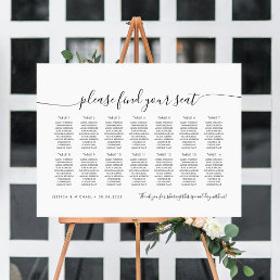 14 Tables Modern Find Your Seat Seating Chart