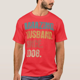 14 Wedding Anniversary For Him  Amazing Husband Si T-Shirt