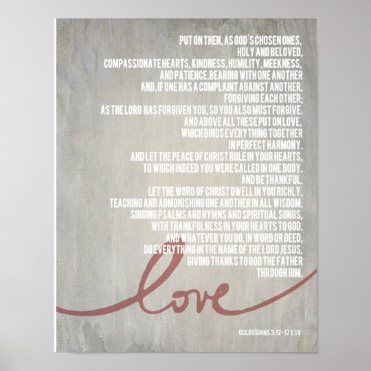 14 X 11 Colossians 312 17 Poster