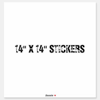 14 " X 14" Stickers by CREATIVEPARTYSTUFF at Zazzle