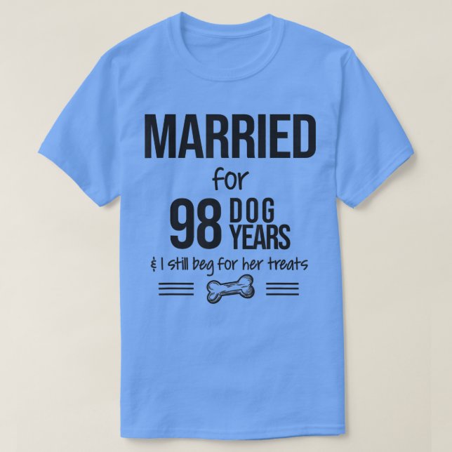 14 Year Anniversary Gift, 14th Wedding Anniversary T-Shirt (Design Front)