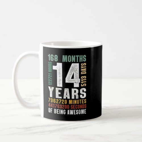 14 Year Of Being Awesome 14th Birthday Gift Boys G Coffee Mug