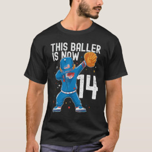 14 Year Old Baseball Birthday 14th Baller Player T T-Shirt