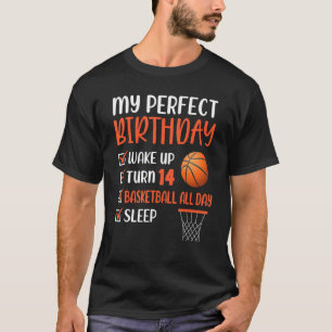 14 Year Old Basketball Birthday Party 14th Boy Bda T-Shirt