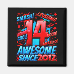 14 Year Old For Boys 14th Birthday Boy 14 Year Old Magnet