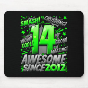 14 Year Old For Boys 14th Birthday Boy 14 Year Old Mouse Pad