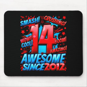 14 Year Old For Boys 14th Birthday Boy 14 Year Old Mouse Pad