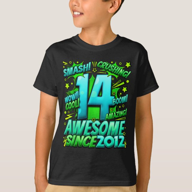 14 Year Old For Boys 14th Birthday Boy 14 Year Old T-Shirt (Front)