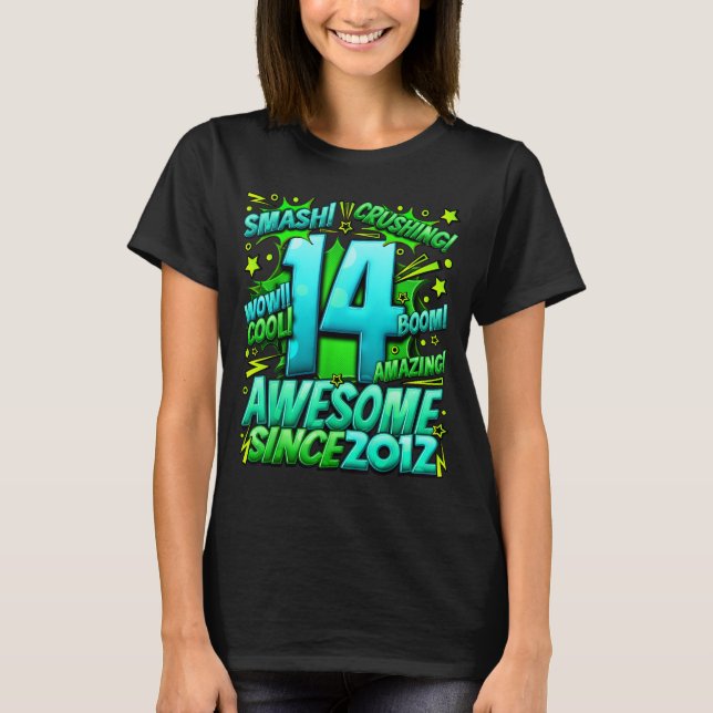 14 Year Old For Boys 14th Birthday Boy 14 Year Old T-Shirt (Front)