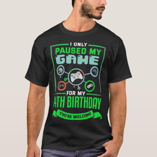14 Year Old Gamer Birthday Gift 14th BDay Gift Boy T_Shirt