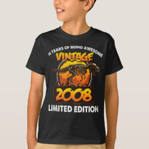 14 Year Old Gifts Vintage 2008 Limited Edition  T-Shirt
