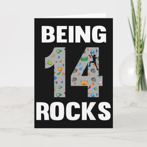 14 Year Old Rock Climber Birthday 14th Climber Bei