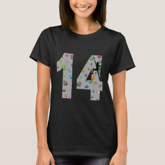 14 Year Old Rock Climbing 14th Birthday Adventure  T-Shirt