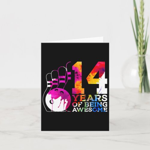 14 Years Of Being Awesome Bowling 14th Birthday 