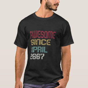 14 Years Old 2008 14Th Birthday Awesome Since Born T-Shirt