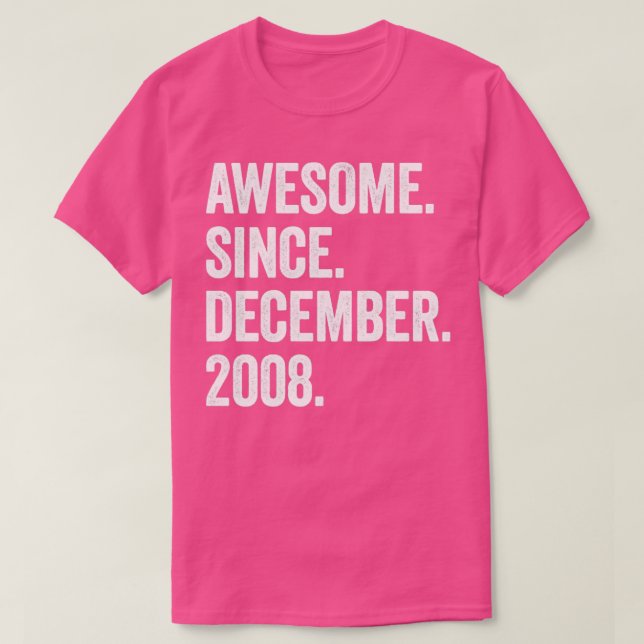 14 Years Old December 2008 14th Birthday5 T-Shirt (Design Front)