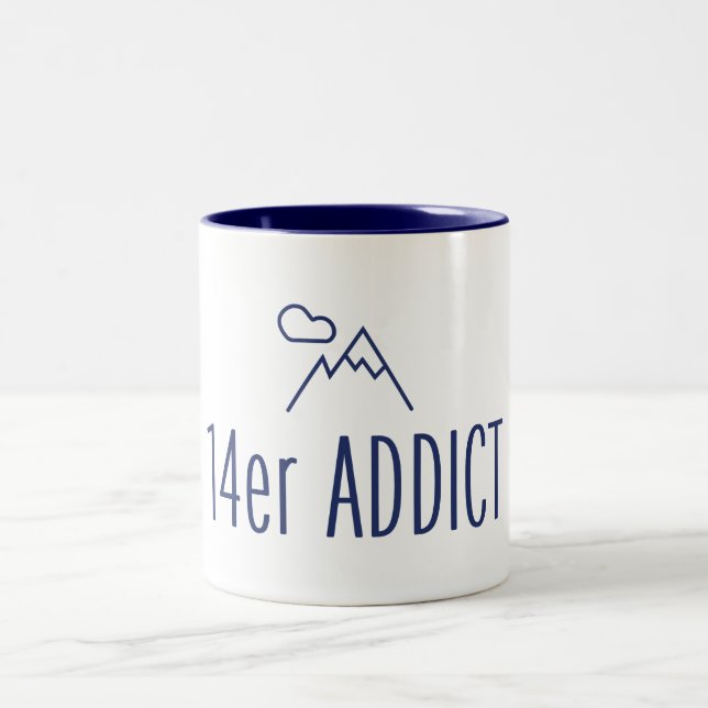 14er Addict Two-Tone Coffee Mug (Center)