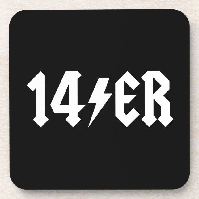14er beverage coaster (Front)