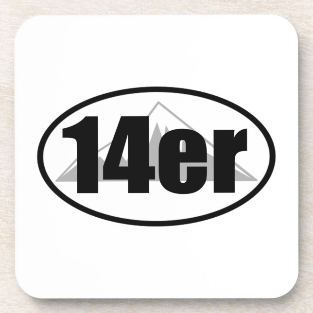 14er beverage coaster (Front)