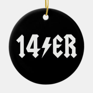 14er ceramic ornament