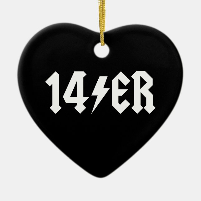 14er ceramic ornament (Front)