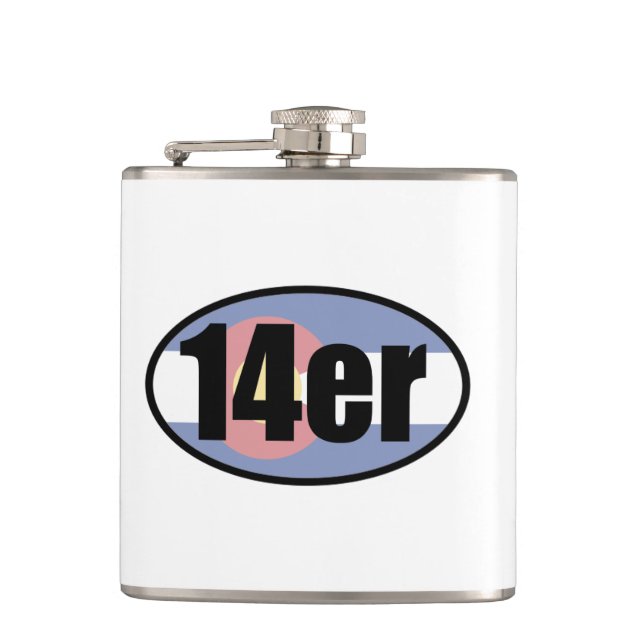 14er Colorado Hip Flask (Front)
