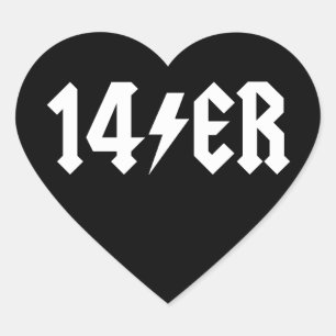 14er heart sticker