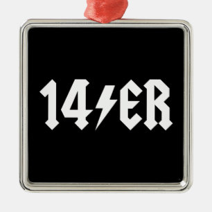 14er metal ornament