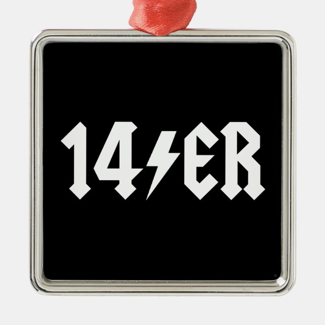 14er metal ornament (Front)