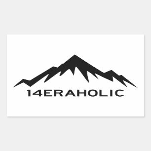 14eraholic rectangular sticker