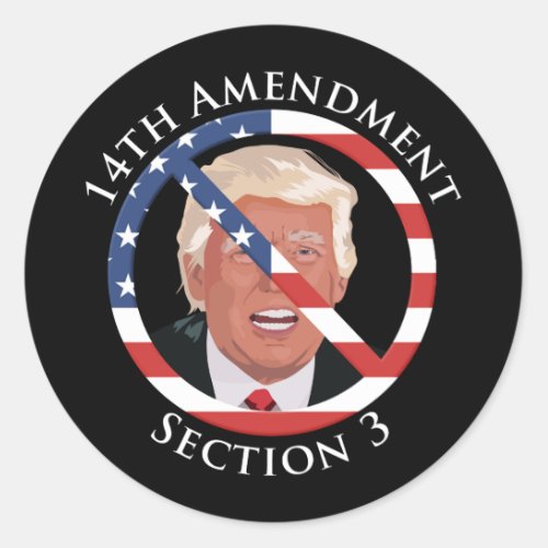 14th Amendment Anti_Trump Classic Round Sticker