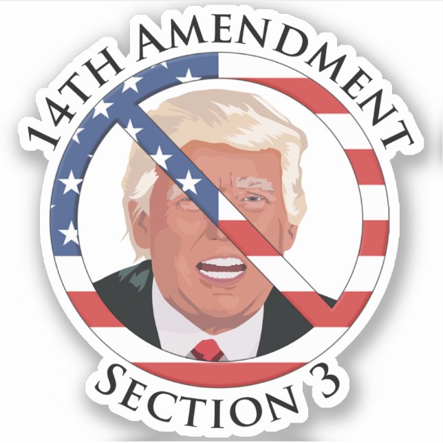 14th Amendment Anti-Trump Sticker (Front)