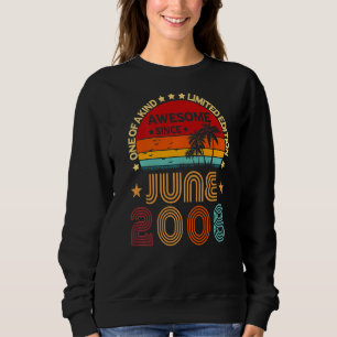 14th Birthday Awesome Since June 2008 Vintage Sweatshirt