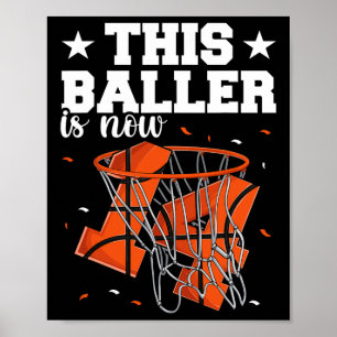 14th Birthday Basketball Boys Poster