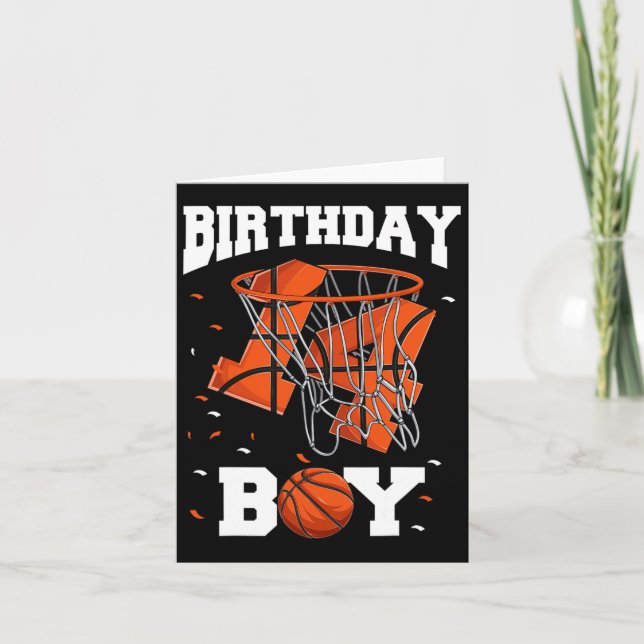 14th Birthday Bysketbyll Kids  Card (Front)