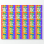 [ Thumbnail: 14th Birthday: Colorful, Fun Rainbow Pattern # 14 Wrapping Paper ]