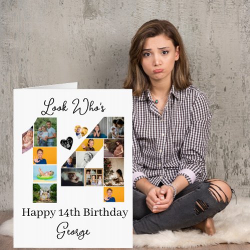 14th Birthday Giant Photo Collage teen Keepsake