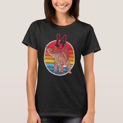 14th Birthday I Stegosaurus Stenops I Family Match T_Shirt