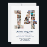 14th Birthday Number 14 Custom Photo Collage Invitation<br><div class="desc">Celebrate your child's momentous 14th Birthday with this cute invitation. It's a personalized photo collage invite that allows you to create a truly unique and memorable design. This customizable template lets you insert your own cherished photos, capturing the precious moments of your kid's year. This invitation is perfect for commemorating...</div>