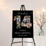 14th Birthday Number 14 Photo Collage Welcome Foam Board<br><div class="desc">Mark years of wonderful memories and adventures with this captivating 14th Birthday Number Photo Collage. This customizable template is the perfect blend of creativity and sentiment, allowing you to create a truly memorable and personalized gift for your loved one's special day. Capture the essence of incredible years in a single...</div>