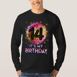 14th Birthday Outfit For Girls 1970s Retro Ball Di T-Shirt