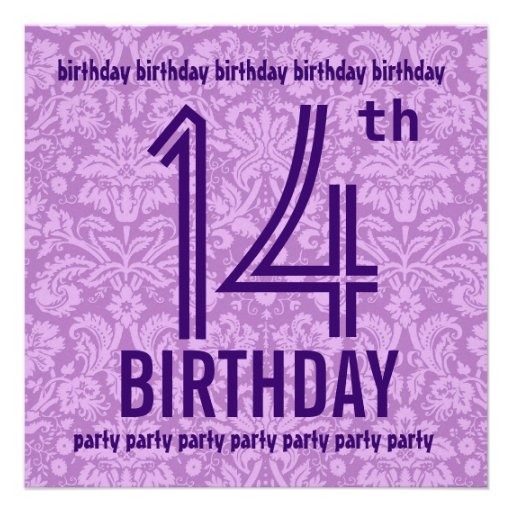 14Th Birthday Invitations Printable 8