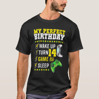 14th Birthday Party Perfect For Gamer 14 Years Old T-Shirt