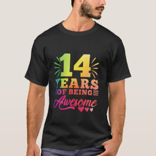 14th Birthday Tie Dye 14 Year old 14 girl year Bei T-Shirt