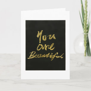 **14th BIRTHDAY & YOU ARE BEAUTIFUL** Card